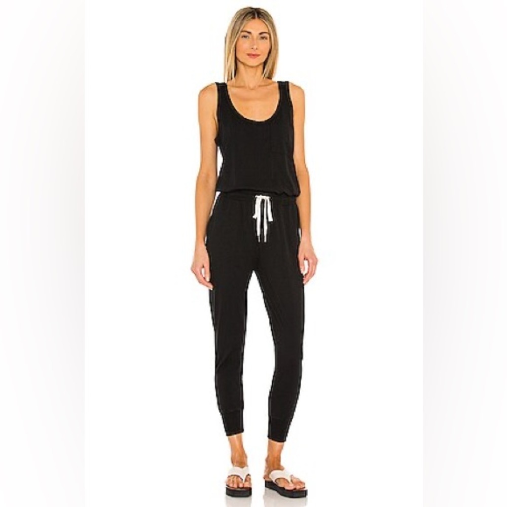 PHILANTHROPY Revolve Women’s Opal Jumpsuit in Washed Black Size Medium - Picture 1 of 7